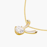 925 Silver CZ Bunny Ears Choker Zircon Necklace NK137
