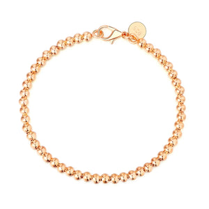 925 Silver 4MM Bead Bracelet Men&Women Charm Jewelry