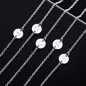 925 Silver 26 Letters Bracelet Charm Wedding Gift