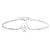 925 Silver Letters Bracelet Charm Jewelry Wedding Gift