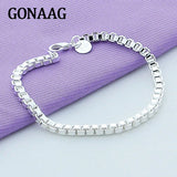 925 Silver Bracelet 4MM Venetian Charm Jewelry Gift