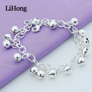 925 Sterling Silver Bracelet Bell Girl Silver Bracelet Jewelry Gift