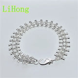 925 Silver Bracelet for Woman & Men Glamour Jewelry Party Gift