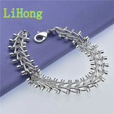 925 Silver Bracelet for Woman & Men Glamour Jewelry Party Gift