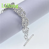 925 Silver Double Wave Bracelet for Women & Men