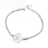 925 Silver Clover Bracelet Women