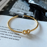 925 Silver Bracelet Knot Link Bangle For Bead Charm