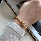 925 Silver Bracelet Knot Link Bangle For Bead Charm
