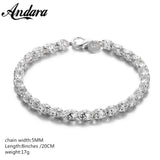 925 Silver Scare Buckle Bracelet Wedding Gift Men Women