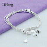 925 Silver Love Snake Bone Bracelet Charm Jewelry Wedding Gift