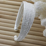 925 Silver Multi-Line Bracelet Woman Jewelry Gift