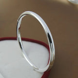 925 Silver Glossy Bracelet for Women - Jewelry Gift