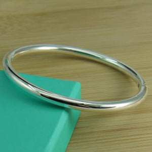 925 Silver Glossy Bracelet For Women Jewelry