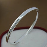 925 Silver Glossy Bracelet For Women Jewelry