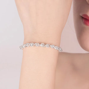 925 Silver Bracelets for Women Hollow Chain Wedding Party Christmas Jewelry