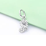 925 Silver Butterfly Clover Pendant Bead Charm Bracelet Jewelry