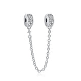 925 Silver Butterfly Heart Forever Chain for Women