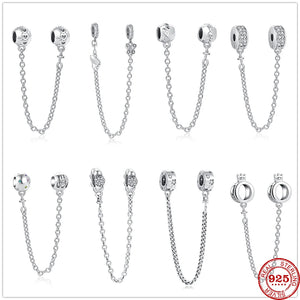 925 Silver Butterfly Heart Forever Chain for Women