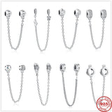 925 Silver Butterfly Heart Forever Chain for Women