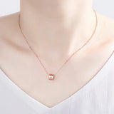 925 Silver Chain Necklace Korea Pendant Necklaces Women Jewelry