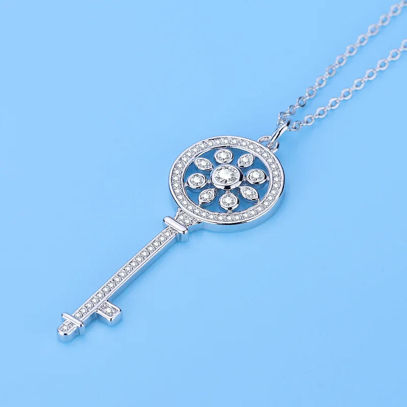925 Silver Chain Necklace Korea Pendant Necklaces Women Jewelry