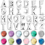 925 Silver Letter Month Locket Bead for Bracelet DIY Jewelry