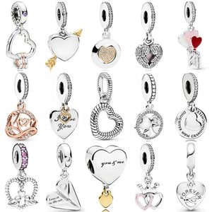 925 Silver Arrow of Love Charm Pendant Bead for Bracelet DIY Jewelry