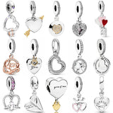 925 Silver Arrow of Love Charm Pendant Bead for Bracelet DIY Jewelry