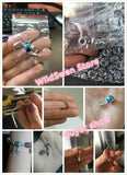 925 Silver Charm Bead Plane Travel Camera Eiffel Tower for Bracelet DIY