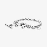 925 Sterling Silver Charm Bracelet Daisy Flower Barrel Clasp Snake Chain