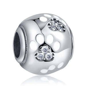 925 Silver Charm Dogs Bull Unicorn Bead Bracelets DIY Women Jewelry