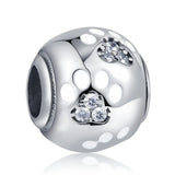 925 Silver Charm Dogs Bull Unicorn Bead Bracelets DIY Women Jewelry