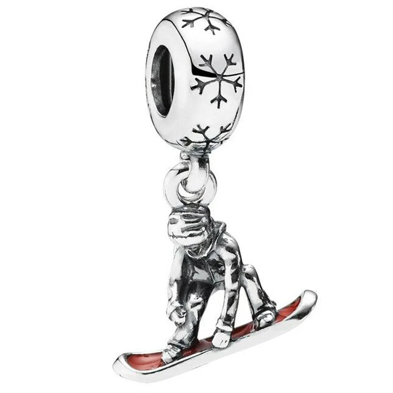 925 Silver Japanese Doll Boy & Girl Married Couple Charm Pendant Bead