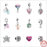 925 Silver Charm Light Bulbs Balloons Pendant Beads for Bracelet DIY Jewelry