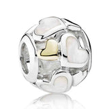 925 Silver Music Skull Teapot Heart Beads Bracelet DIY