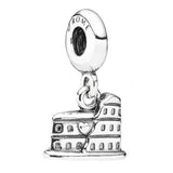925 Silver Charm Snow Globe Angel Santa Gingerbread Pendant