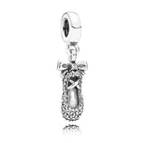 925 Silver Charm Stiletto Baby Artist's Palette Pendant Beads Fit Bracelet