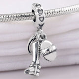 925 Sterling Silver Vintage Equestrian Horse Pendant Charm