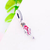 925 Silver Chinese Lucky Symbol Koi Fish Dangle Charm for Bracelet DIY