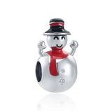 925 Silver Christmas Charm DIY Bead Pendant for Bracelet Jewelry
