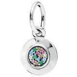 925 Silver Circle Love Heart Jewelry Set with Crystal