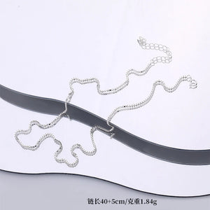 925 Silver Classic Letter DIY Pendant Necklace