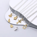 925 Silver Classic Letter DIY Pendant Necklace