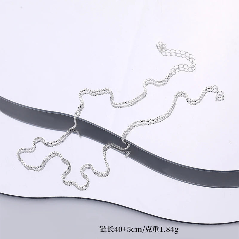 925 Silver Classic Letter DIY Pendant Necklace