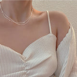 925 Silver Bead Choker Necklace For Women NK119