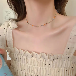 925 Sterling Silver Beads Charm Necklace for Women