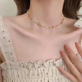 925 Sterling Silver Beads Charm Necklace for Women