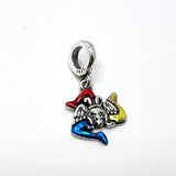 925 Silver Colorful Dangle Pendant Beads for European Charms Bracelet