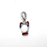 925 Silver Colorful Dangle Pendant Beads for European Charms Bracelet