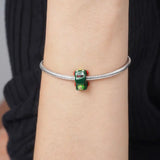 925 Sterling Silver Snowman House Pendant Beads for Bracelet DIY